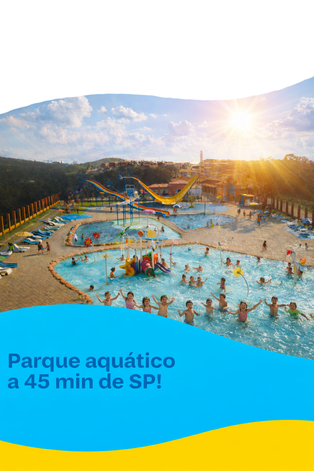 Parque aquático a 45 minutos de São Paulo!